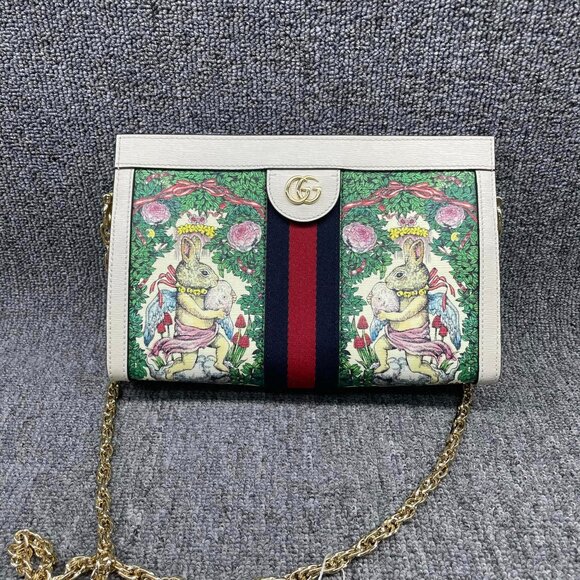 100% Authentic Gucci Ophidia Chain Small Shoulder Bag - Picture 1 of 15